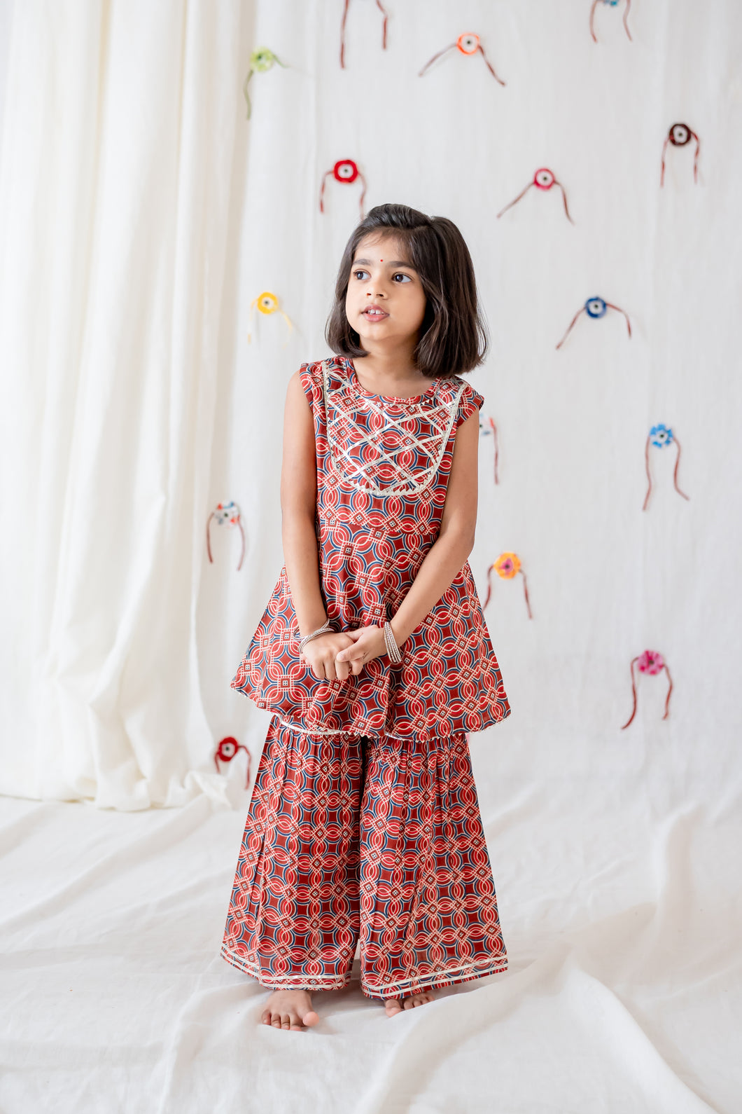 Klingaru Girl Sharara Set - Jharokha ( 6 mo - 10 Years)