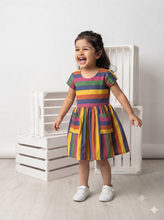 Charger l'image dans la galerie, Klingaru Frock - Multicolour Stripes Frock
