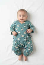 Charger l'image dans la galerie, Unisex Newborn Jhabla Set - Teal Blue Sheep
