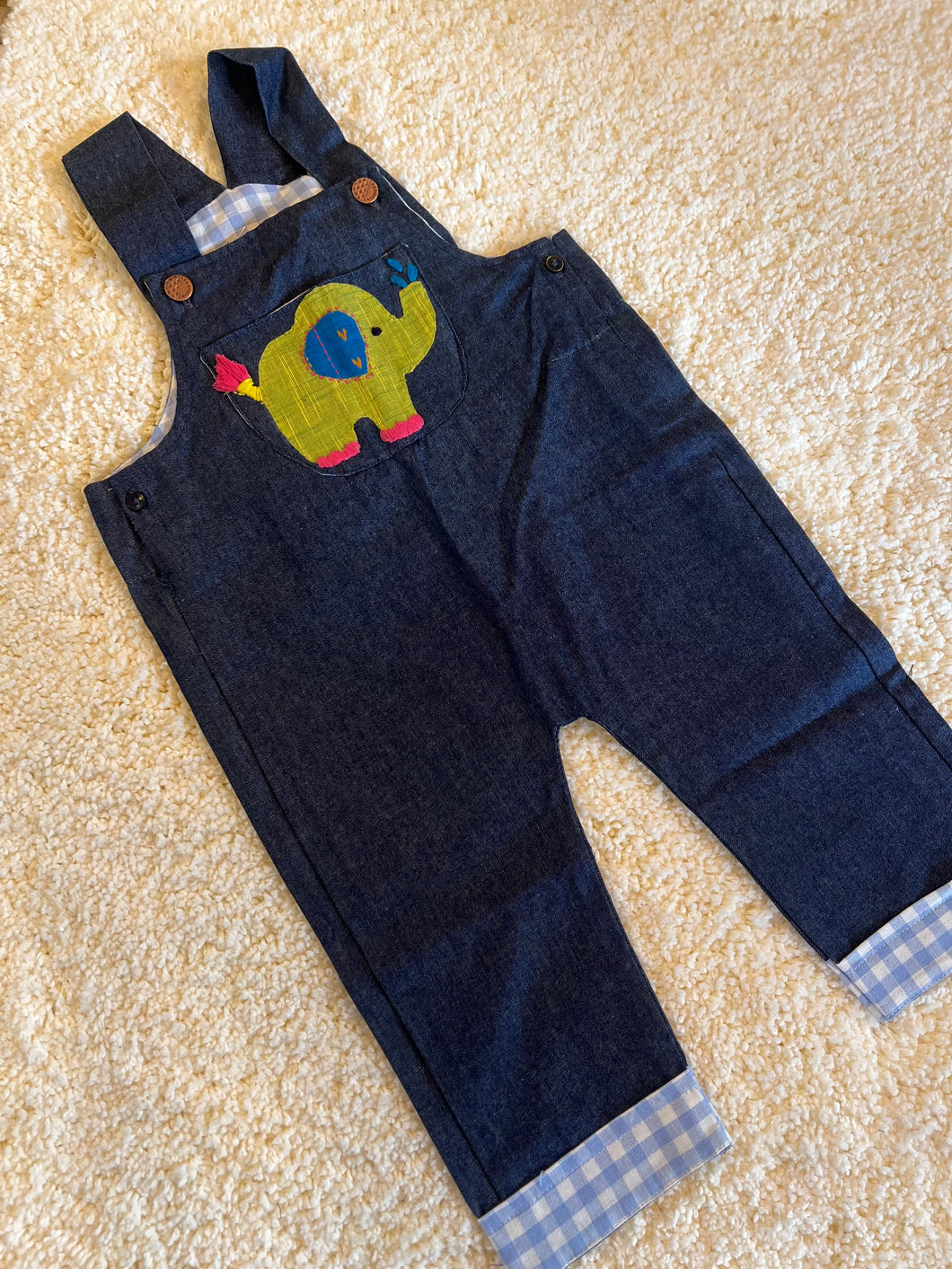 Klingaru Dungaree - Denim with Applique work (Pre-Order)