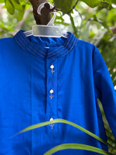 Charger l&#39;image dans la galerie, Klingaru Festive Long Kurta -  Royal Blue with Mirror Work
