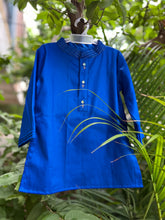 Charger l&#39;image dans la galerie, Klingaru Festive Long Kurta -  Royal Blue with Mirror Work
