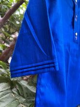 Charger l&#39;image dans la galerie, Klingaru Festive Long Kurta -  Royal Blue with Mirror Work
