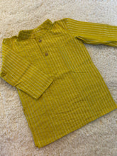 Load image into Gallery viewer, Klingaru Festive Long Kurta - Yellow Lines
