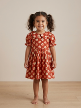 Charger l'image dans la galerie, Klingaru Frock - Dabu Red Frock

