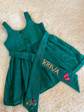 Load image into Gallery viewer, Klingaru Frock - Green Frock with Hand Embroidery (PRE ORDER)
