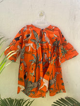 Charger l&#39;image dans la galerie, Klingaru Frock - Orange Jungle Dress
