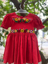 Charger l&#39;image dans la galerie, Klingaru Frock - Red Frock with Hand Embroidery (PRE ORDER)
