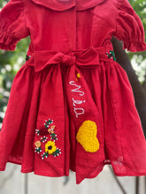 Charger l&#39;image dans la galerie, Klingaru Frock - Red Frock with Hand Embroidery (PRE ORDER)
