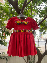 Charger l&#39;image dans la galerie, Klingaru Frock - Red Frock with Hand Embroidery (PRE ORDER)
