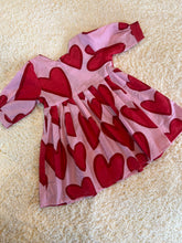 Load image into Gallery viewer, Klingaru Frock - Red Hearts
