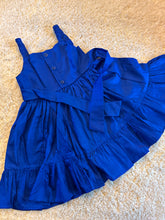 Load image into Gallery viewer, Klingaru Frock - Royal Blue Hand Mirror Work - PREORDER
