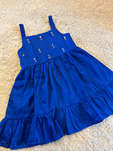 Load image into Gallery viewer, Klingaru Frock - Royal Blue Hand Mirror Work - PREORDER
