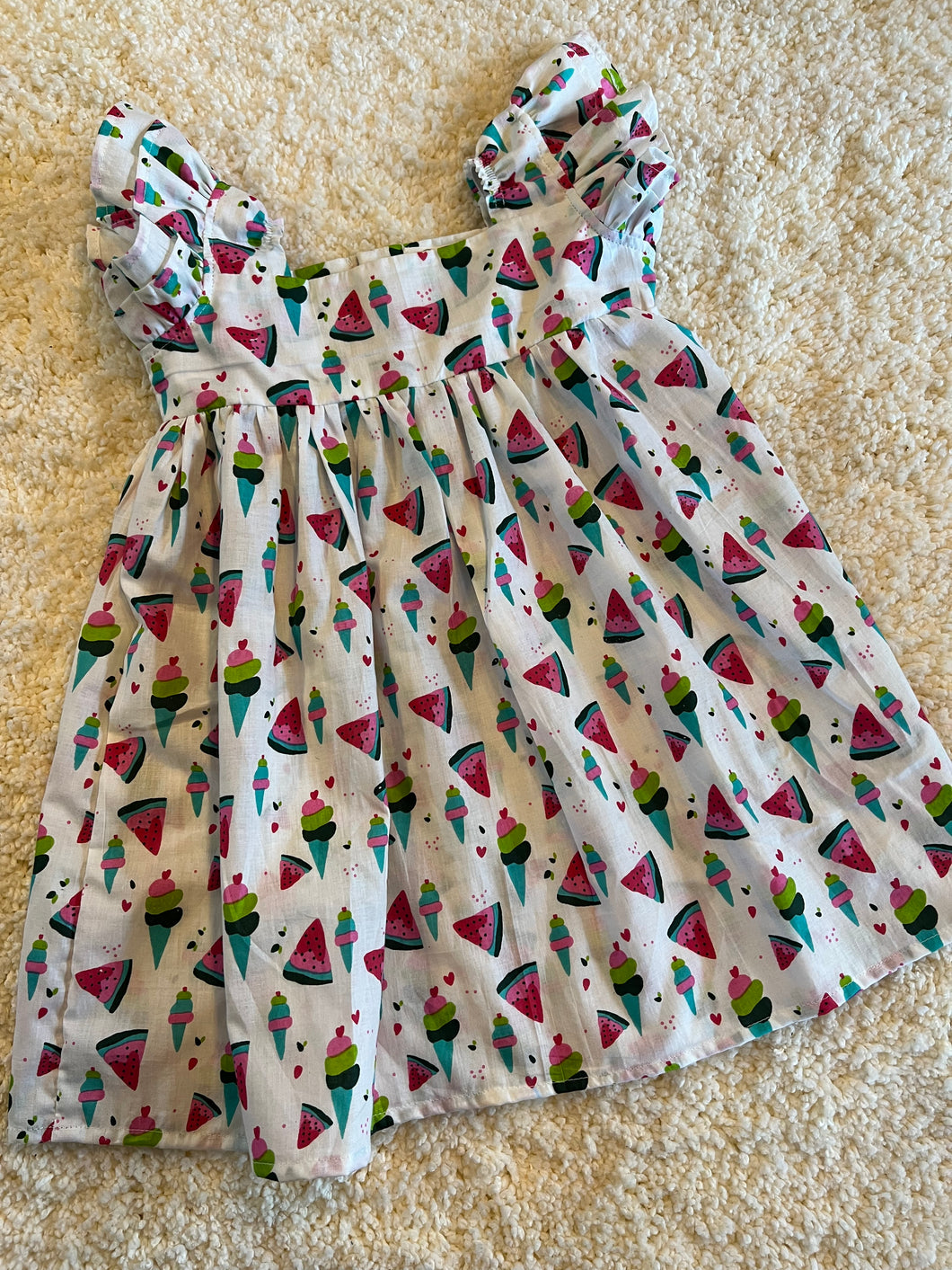 Klingaru Frock - Summer Watermelons and Ice-cream