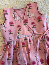 Load image into Gallery viewer, Klingaru Frock - Pink Pichwai
