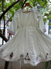 Load image into Gallery viewer, Klingaru Girl Kurta and Pant Set - Hand Embroidered Kathak dress (PRE-ORDER)
