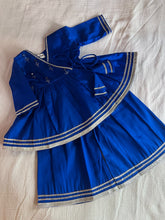 Load image into Gallery viewer, Klingaru Girls Angrakhaa  Set - Royal Blue
