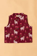 Charger l'image dans la galerie, Klingaru  Jacket - Maroon Pichwai Jacket
