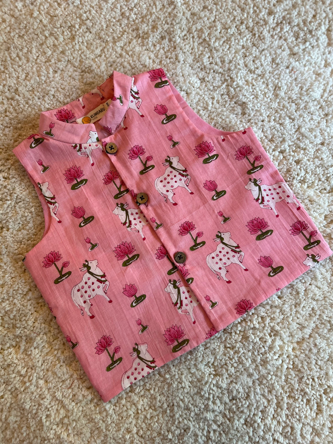 Klingaru  Jacket - Pink Pichwai Jacket