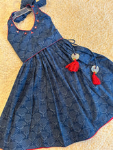 Load image into Gallery viewer, Klingaru Lehanga Choli  -  Indigo Halter Neck
