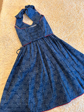 Load image into Gallery viewer, Klingaru Lehanga Choli  -  Indigo Halter Neck
