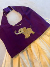 Load image into Gallery viewer, Purple Elephant Embroidered Lehenga Choli for Girls
