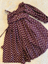 Charger l&#39;image dans la galerie, Klingaru Lehanga Choli  -  Wine with Zig Zag Off Shoulder
