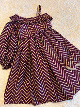 Charger l&#39;image dans la galerie, Klingaru Lehanga Choli  -  Wine with Zig Zag Off Shoulder
