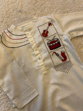 Charger l&#39;image dans la galerie, Klingaru Long Kurta - Embroidered Musical - White (PREORDER)
