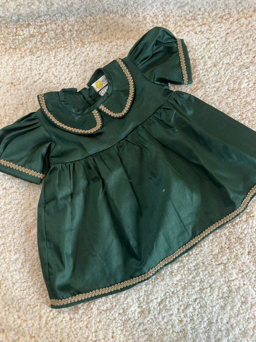 Klingaru Frock - Green with lace detailing