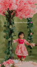 Load image into Gallery viewer, Klingaru Girl Set - Pink Pichwai with Balloon Pants (PREORDER)

