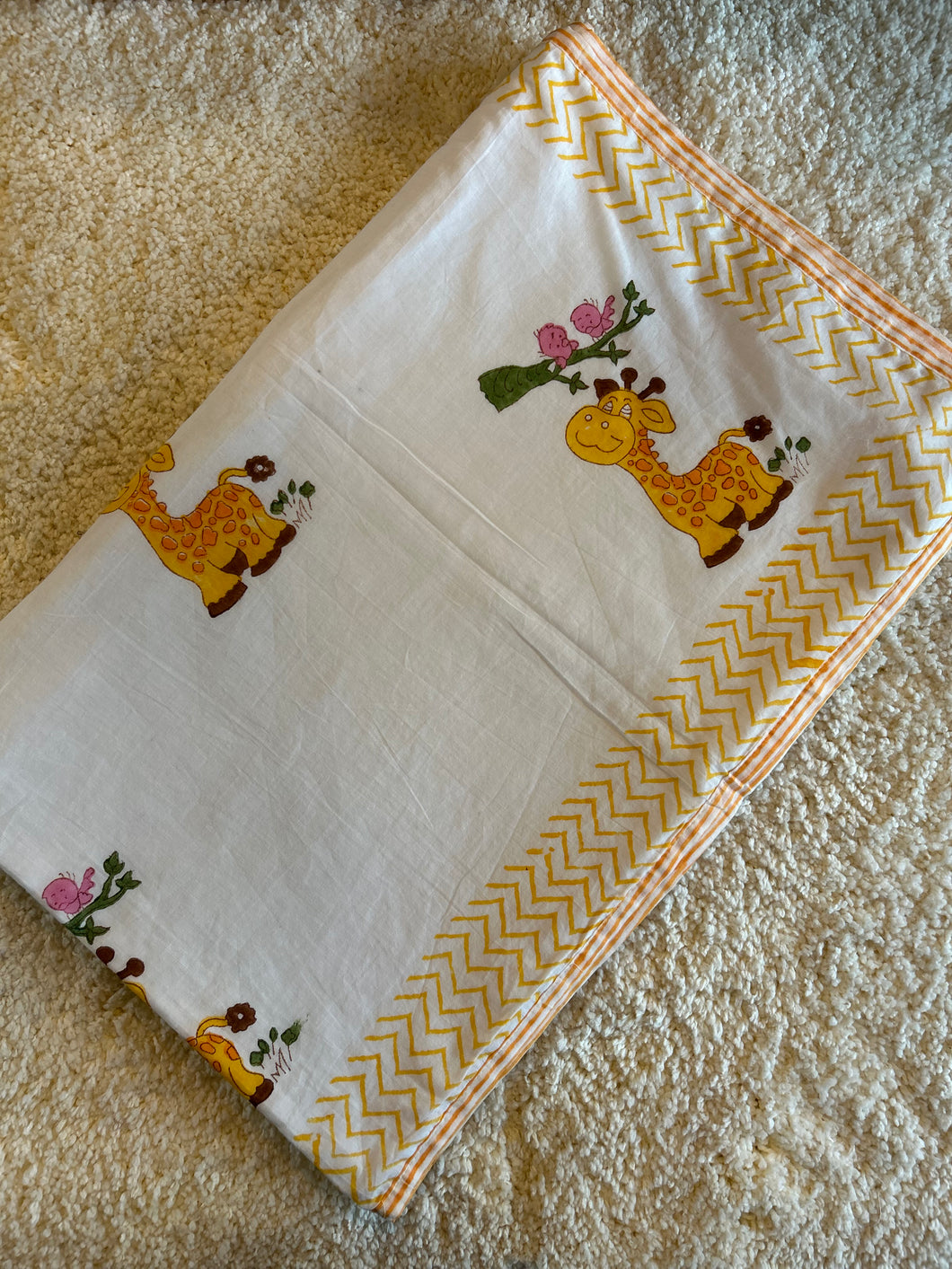 Klingaru Reversible Toddler Dohar - Cute Giraffe / Leaves