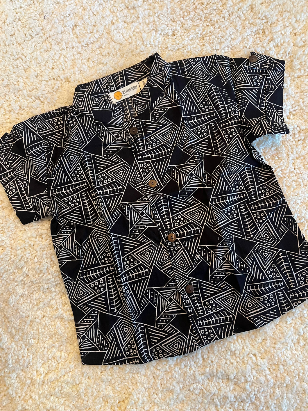 Klingaru Shirt - Black Geometry
