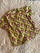 Load image into Gallery viewer, Quirky Print Cotton Shirt for boys with shorts, Cute Lion print , Nehru Collar, smart casuals for boys
