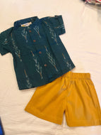 Klingaru Shirt - Dark Green Ikat