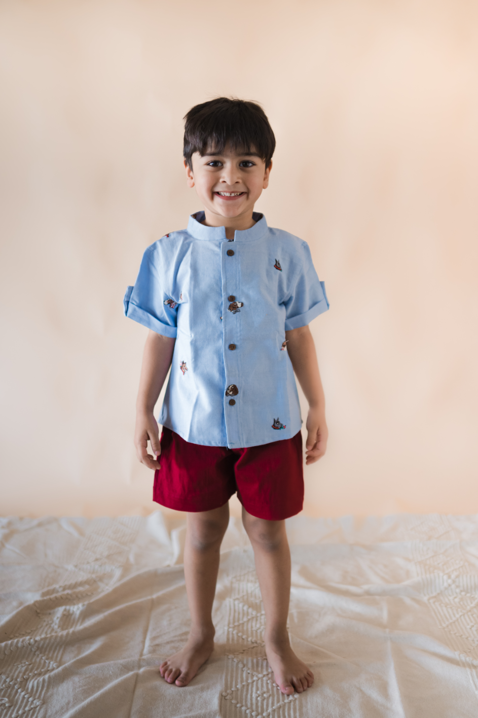 Klingaru Shirt - Cute Dogs Denim