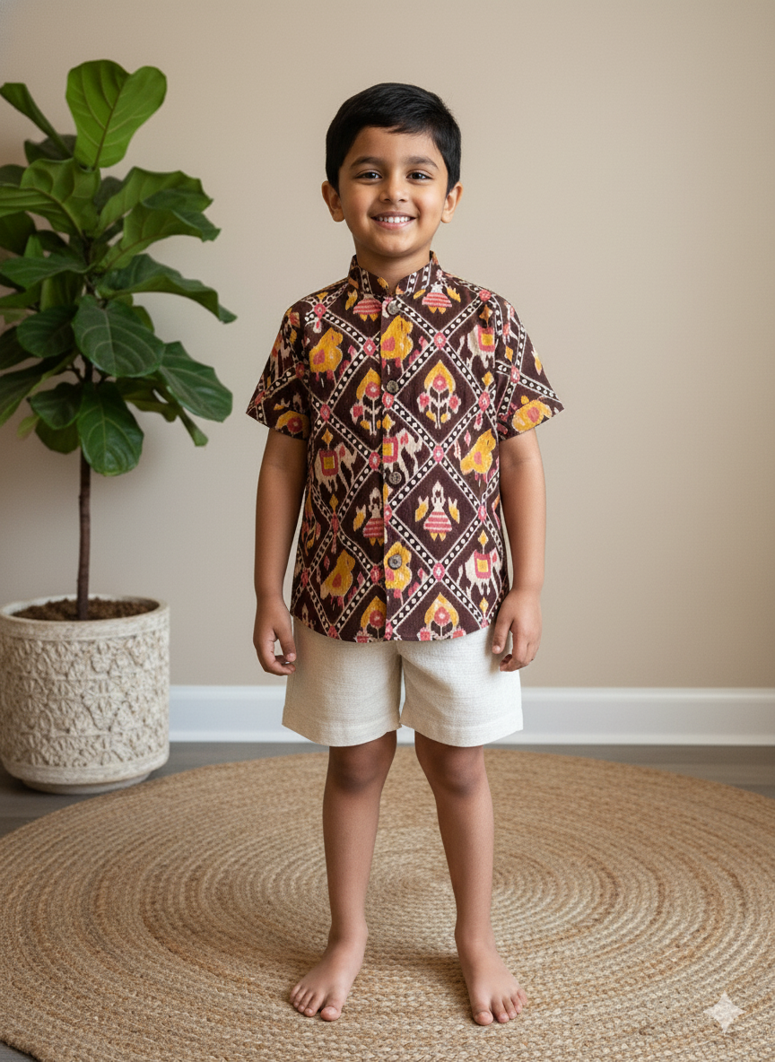 Klingaru Shirt - Maroon Patola