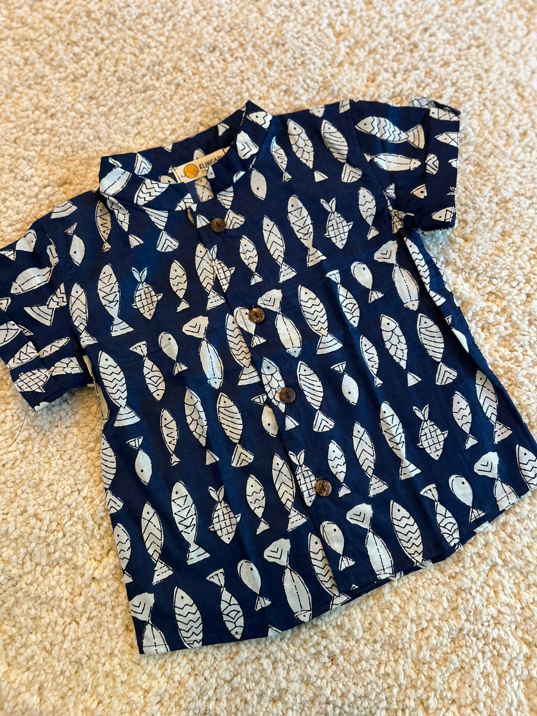 Klingaru Shirt - Indigo Fish