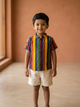 Load image into Gallery viewer, Klingaru Shirt - Multicolour Stripes
