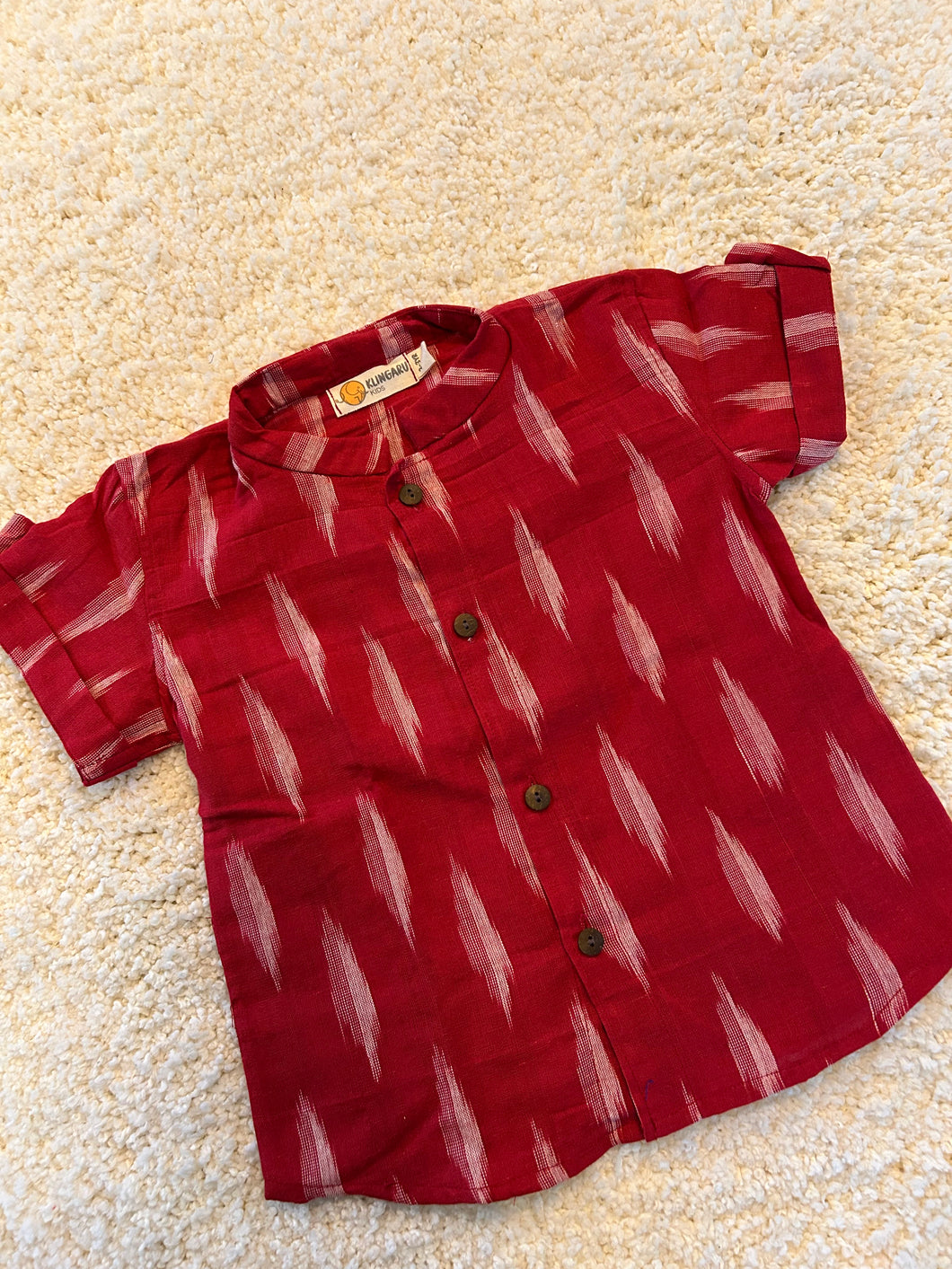 Klingaru Shirt - Red Ikat