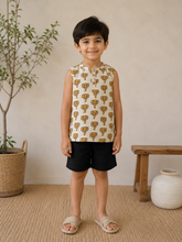 Load image into Gallery viewer, Klingaru Sleeveless Short kurta - Ganesha
