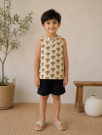 Klingaru Sleeveless Short kurta - Ganesha