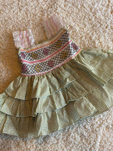 Charger l&#39;image dans la galerie, Klingaru Smocking Frock -Green Checks
