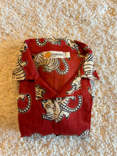 Load image into Gallery viewer, Klingaru Summer Short Set  - Maroon Tiger Co-ord Set
