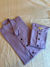 Load image into Gallery viewer, Klingaru Twinning Shirt - Lavender Self Stripes
