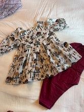 Load image into Gallery viewer, Klingaru Warli Dhoti Set -  with Maroon Pants
