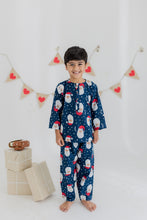 Charger l&#39;image dans la galerie, Klingaru Winter Night suit - Blue Christmas Santa
