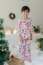 Load image into Gallery viewer, Klingaru Winter Night suit- Pink Letters to Santa
