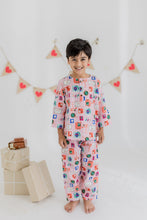 Load image into Gallery viewer, Klingaru Winter Night suit- Pink Letters to Santa
