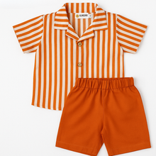 Load image into Gallery viewer, Klingaru Co-ord Set  - Orange Stripes
